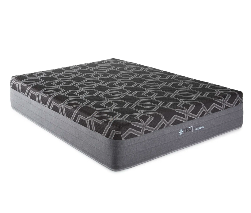 Foam Mattress in a Box Made in the USA | Black and Gray Cooling Mattress | 14-Inch Medium Firmness