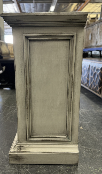 ALESSANDRA BEDROOM SET | 87" Tall | Rustic Distressed Finish | Waxed Off-White Wood | Includes Delivery and Assembly