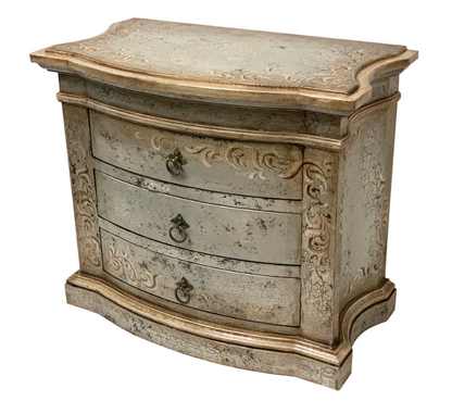 CELESTE BEDROOM SET RUSTIC SILVER 87.5" Tall | Distressed French European | Includes Delivery and Assembly