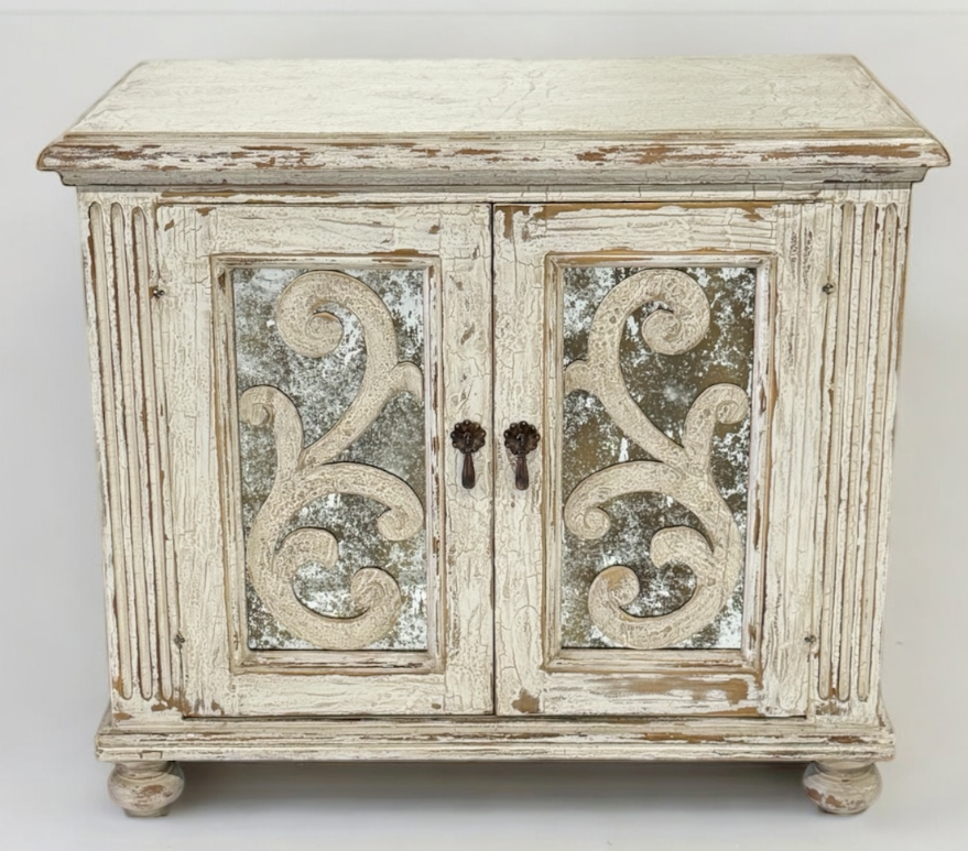 ALBA BEDROOM SET | Luxury French European | Antique Mirror Details | Includes Delivery and Assembly