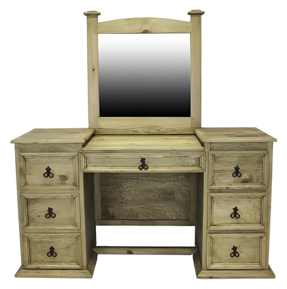 West Canyon Honey Vanity With Mirror, optional bench