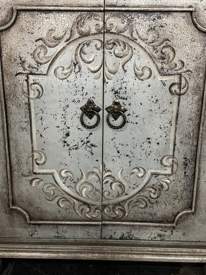 Valencia European Estate Weathered Gray Handcrafted Dining Room Buffet Table - 13 x 90 x 41