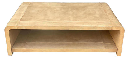 Montmorillon Coffee Table - Rectangle, Brown Walnut Finish, Open Lower Shelf