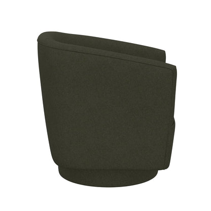 Green Upholstered Swivel Chair 360-Degree Contemporary Design (2-Pack)