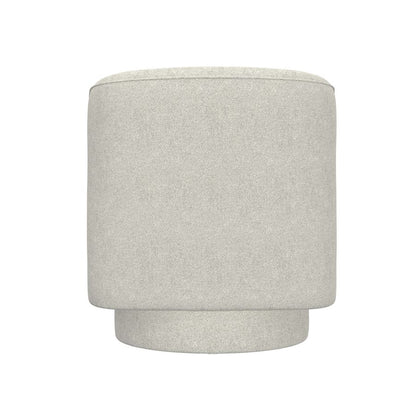 White Upholstered Swivel Chair 360-Degree Contemporary Design (2-Pack)