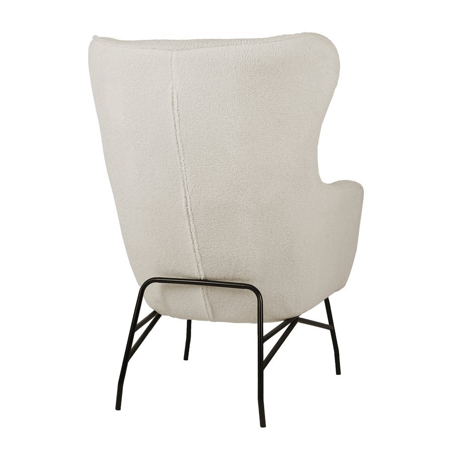 Boucle Upholstered Accent Chair Contemporary Design (2-Pack)