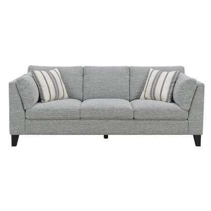 SOFA W / 2 ACCENT PILLOWS-GRAY