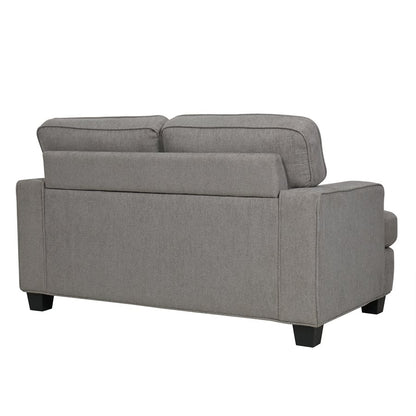 LOVESEAT W / 2 PILLOWS - LIGHT GREY