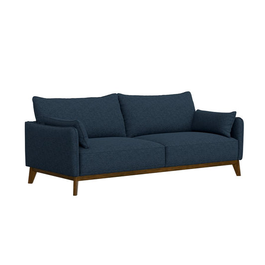 SOFA W /  WOOD BASE - NAVY