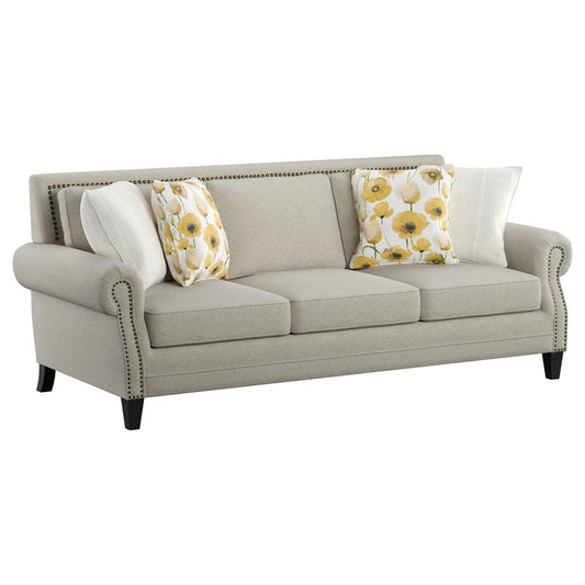 SOFA W / 4 PILLOWS-BEIGE