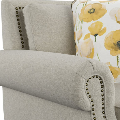 SOFA W / 4 PILLOWS-BEIGE