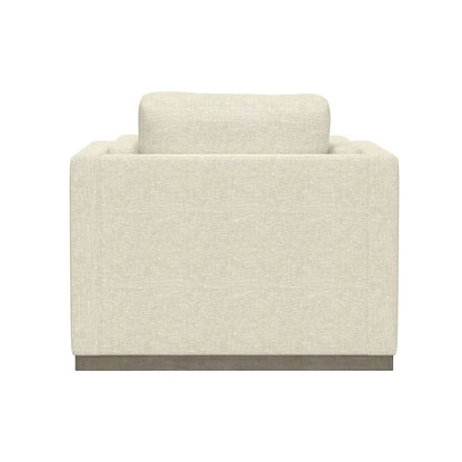 CHAIR W /  WOOD BASE - CREAM - MID CENTURY-MODERN (2-Pack)