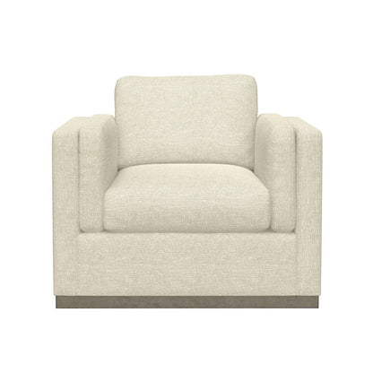 CHAIR W /  WOOD BASE - CREAM - MID CENTURY-MODERN (2-Pack)