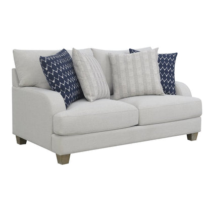 LOVESEAT W / 4 PILLOWS  Gray
