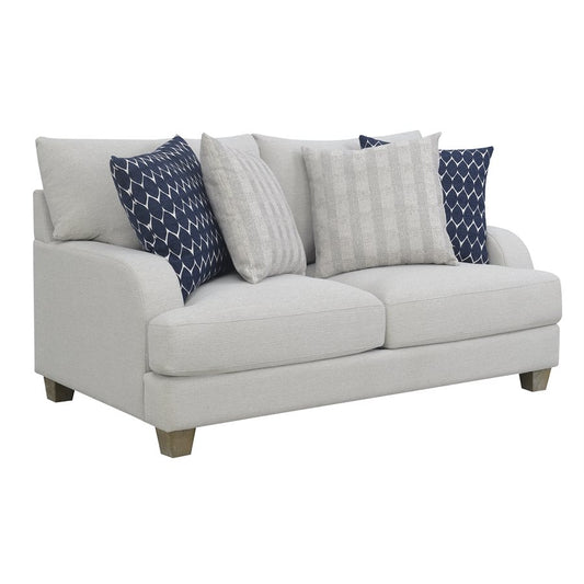 LOVESEAT W / 4 PILLOWS  Gray