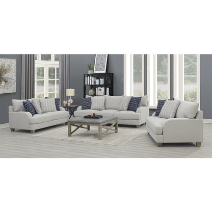 LOVESEAT W / 4 PILLOWS  Gray