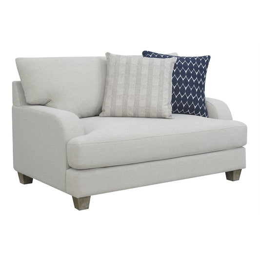 Harbor Gray CHAIR & HALF W / 2 PILLOWS-LARGE, COMFY CUSHIONS (2-Pack)