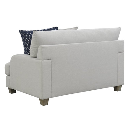 Harbor Gray CHAIR & HALF W / 2 PILLOWS-LARGE, COMFY CUSHIONS (2-Pack)