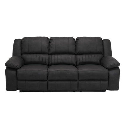 MOTION SOFA - BLACK - 2 Recliners