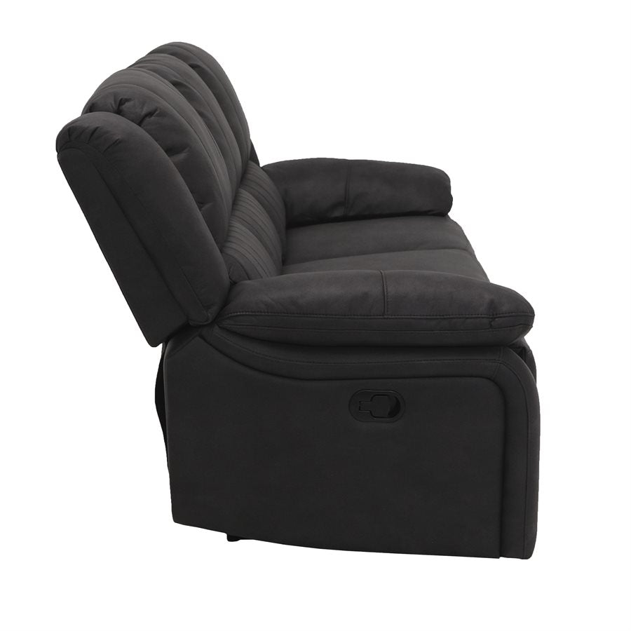 MOTION SOFA - BLACK - 2 Recliners