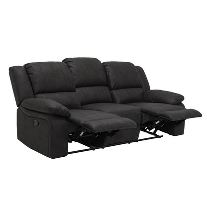 MOTION SOFA - BLACK - 2 Recliners