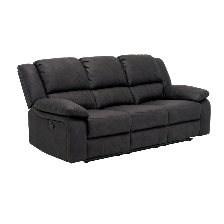 MOTION SOFA - BLACK - 2 Recliners