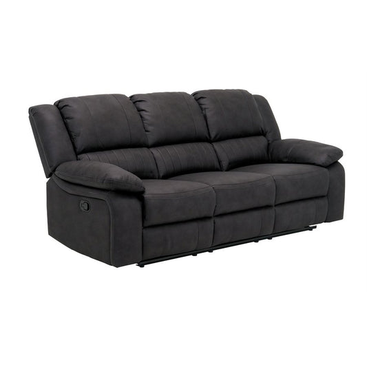 MOTION SOFA - BLACK - 2 Recliners