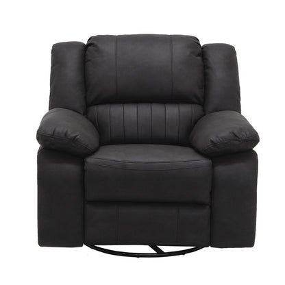 SWIVEL GLIDER RECLINER - BLACK