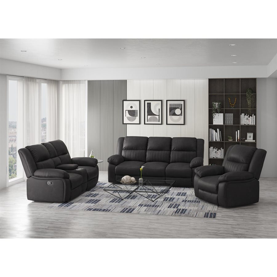 SWIVEL GLIDER RECLINER - BLACK