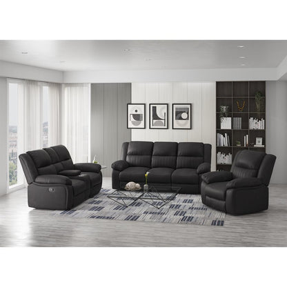 SWIVEL GLIDER RECLINER - BLACK