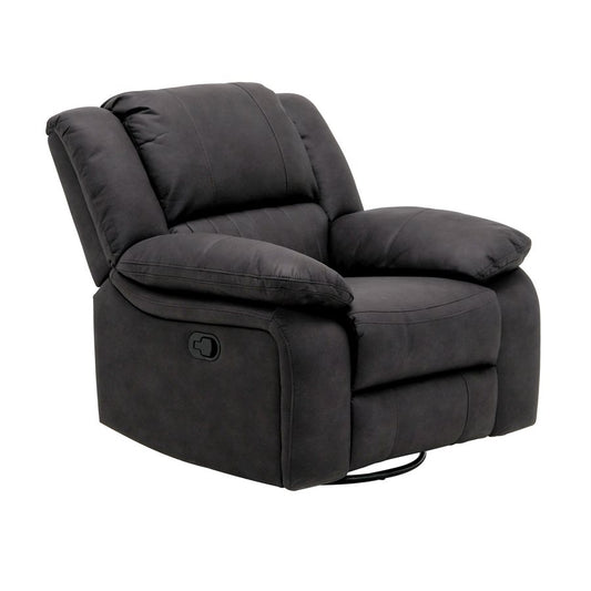 SWIVEL GLIDER RECLINER - BLACK