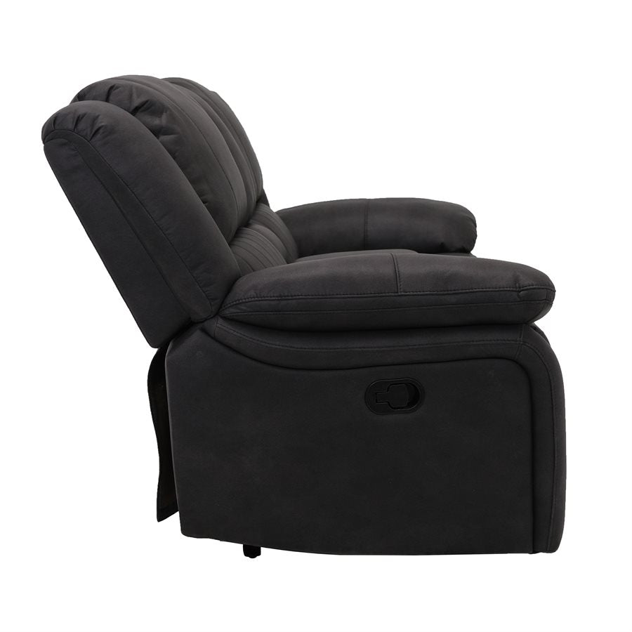 MOTION CONSOLE LOVESEAT - BLACK - 2 Recliners