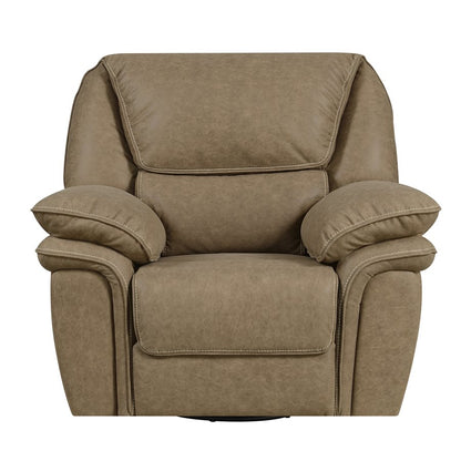 SWIVEL GLIDER RECLINER-LIGHT BROWN