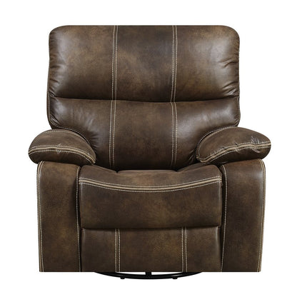 SWIVEL GLIDER RECLINER-BROWN
