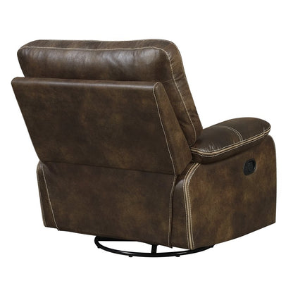 SWIVEL GLIDER RECLINER-BROWN