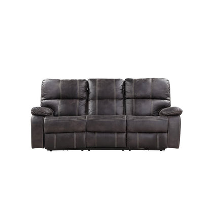 POWER SOFA W / USB POWER OUTLET - GREY  - 2 Recliners