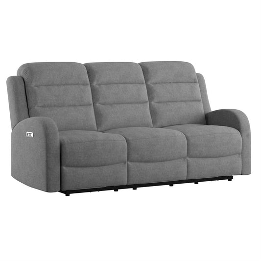 POWER SOFA W / 2 POWER HEADREST - GREY