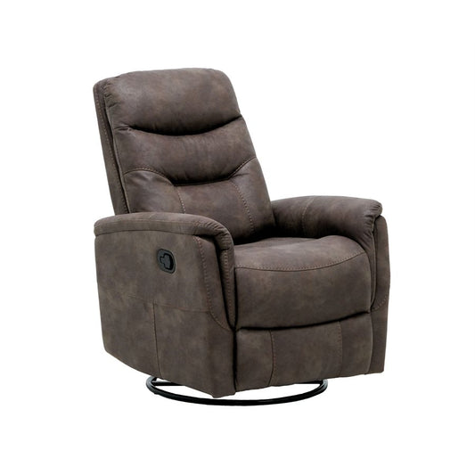 Tawny Faux Leather Accent Chair Motion Glider Swivel Recliner