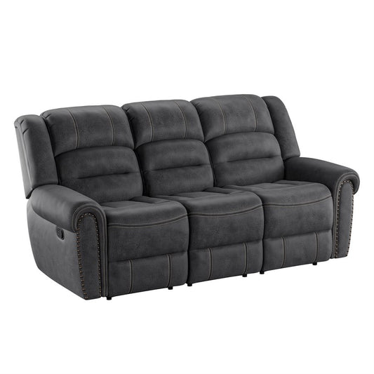 MOTION SOFA - GREY - 2 Recliners