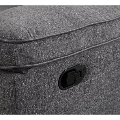 ALBERTA - 3PC RECLINING LOVESEAT W / CONSOLE - GREY