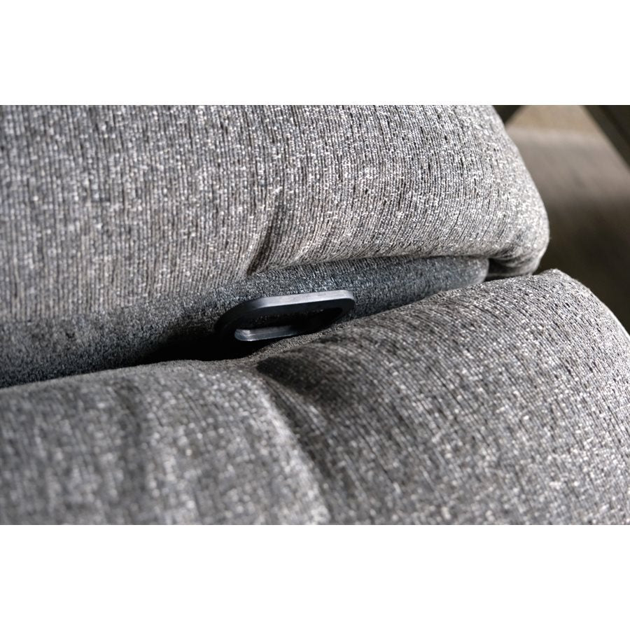 ALBERTA - 3PC SOFA - GREY - 3 Recliners