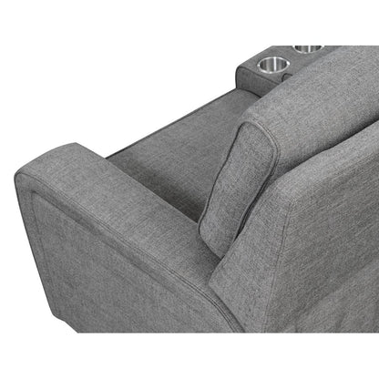 MEDFORD-3PC 3-POWER RECLINING SECTIONAL-CHARCOAL