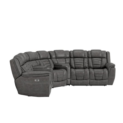 ROSENBERG 5PC DUAL POWER RECLINING SECTIONAL