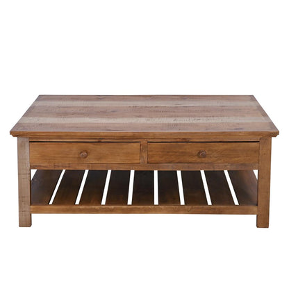 Maple Canyon Coffee Table with Storage Drawers | 20 x 29.5 x 50