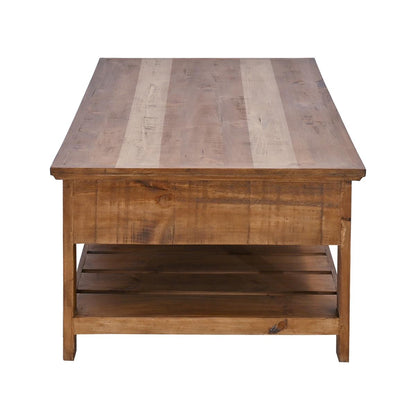Maple Canyon Coffee Table with Storage Drawers | 20 x 29.5 x 50