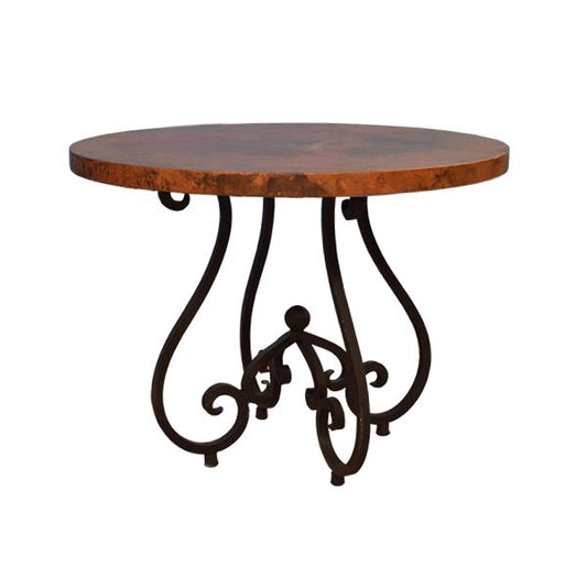 Castillo Round End Tables (2-Pack) with Copper Tops - Large