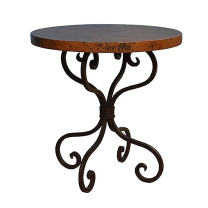 Castillo Round End Tables (2-Pack) with Copper Tops - Small