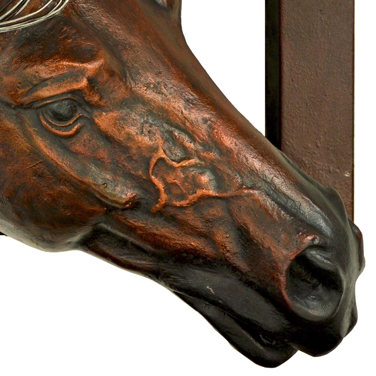 Majestic Glory Horse | Handcrafted Copper Wall Sculpture | 39" x 17" x 21"