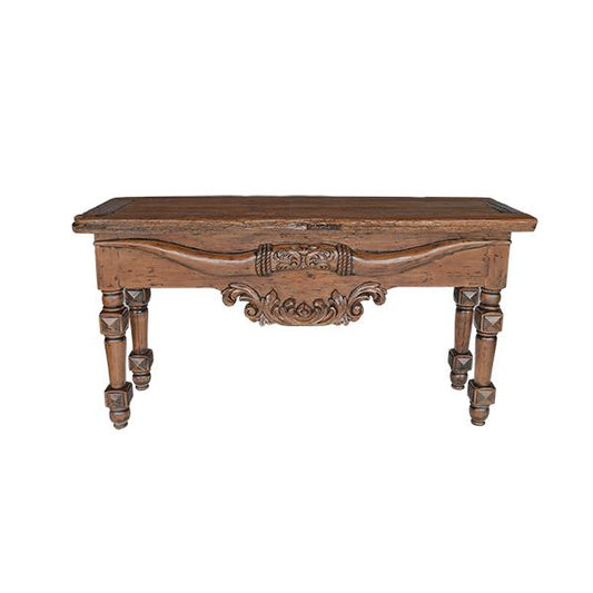 Dog Canyon Console With Longhorn Carving