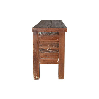 Sycamore Ridge White Wash Finished Console